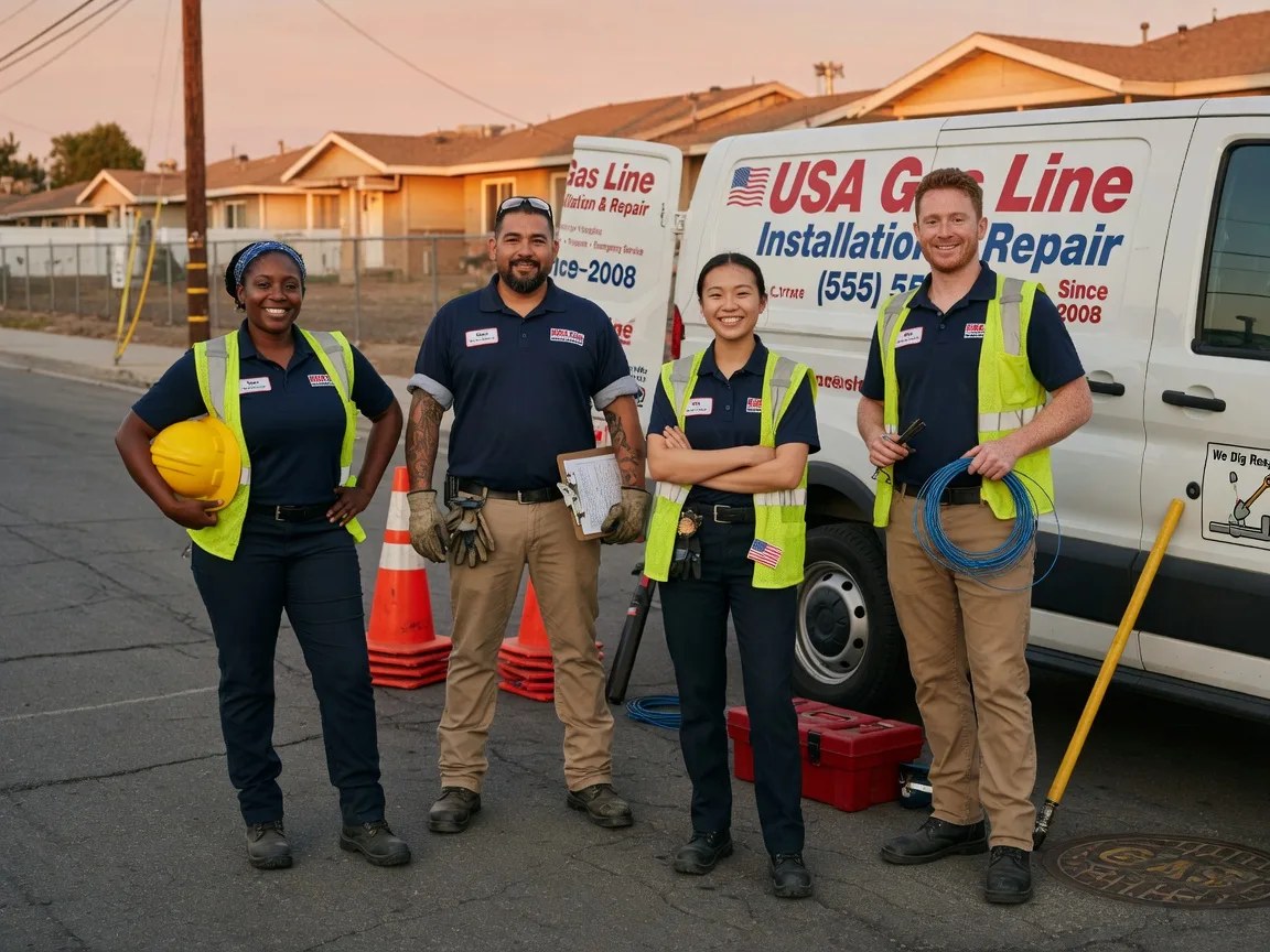 Gas Line Installation company in New Munich, MN